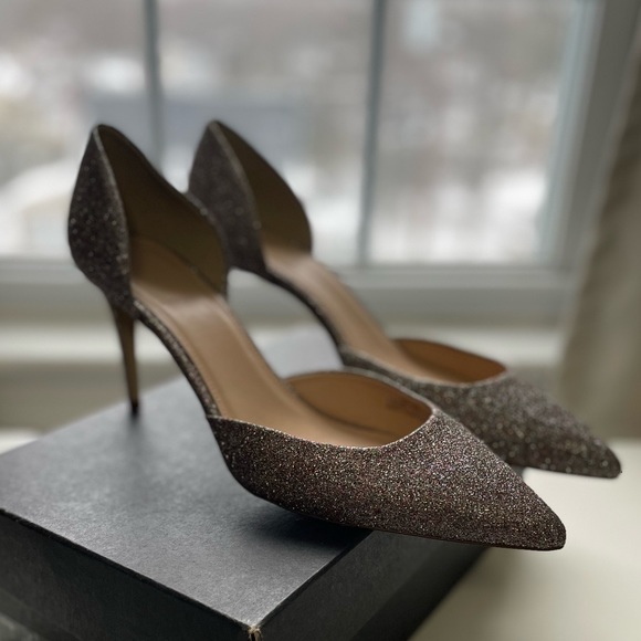 NWT J Crew Lucie Glitter Pumps - Picture 2 of 6